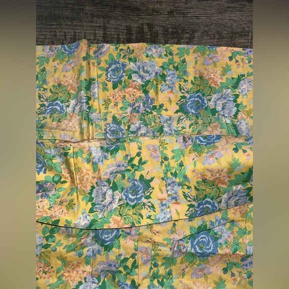 Vintage Laura Ashley Floral Maxi Dress Sailor Collar Prairie 80s - Picture 9 of 12